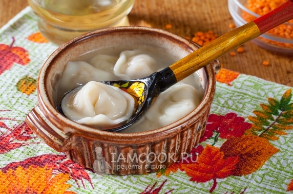 Рецепт пельменей с чечевицей