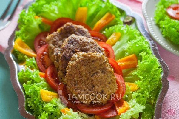 Фото оладий из куриного фарша