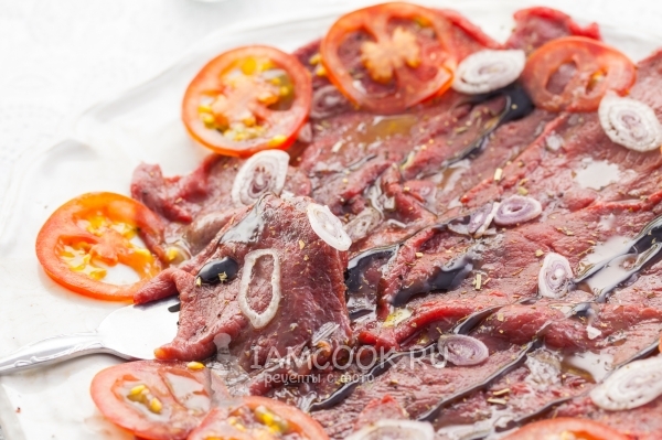 Рецепт карпаччо из оленины