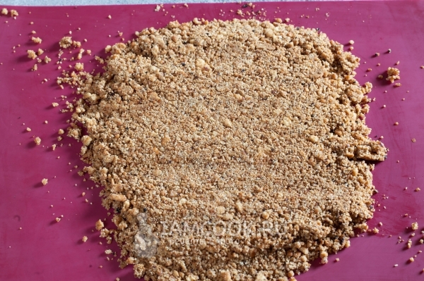 Выложить основу на силикон