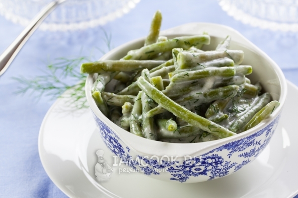 Рецепт салата с фасолью и укропом