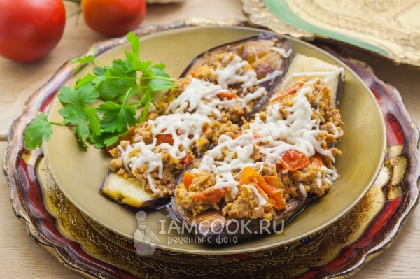 Фото баклажанов с фаршем на сковороде