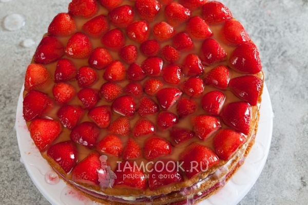 Полить ягоды желе