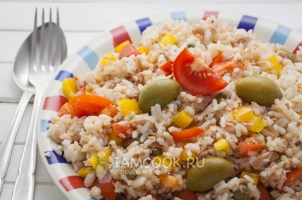 Фото итальянского рисового салата