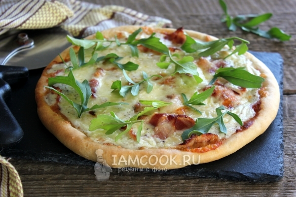 Фото пиццы «Карбонара»