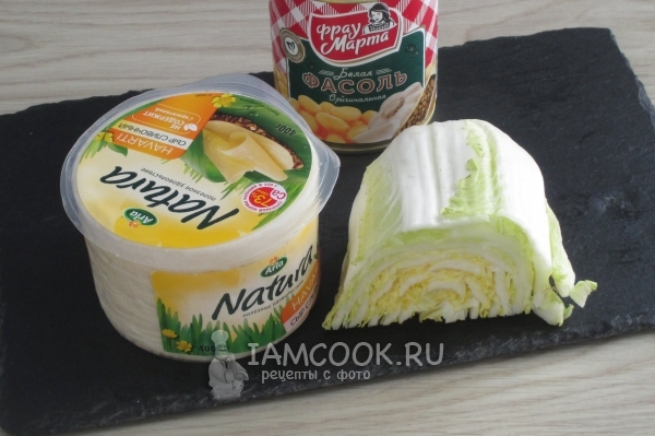 Ингредиенты для галет с сыром и капустой