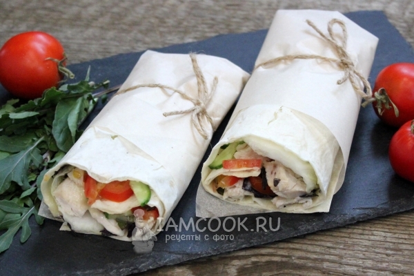 Фото диетической шаурмы в домашних условиях