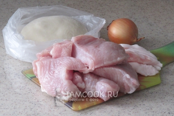 Ингредиенты для пельменей с индейкой