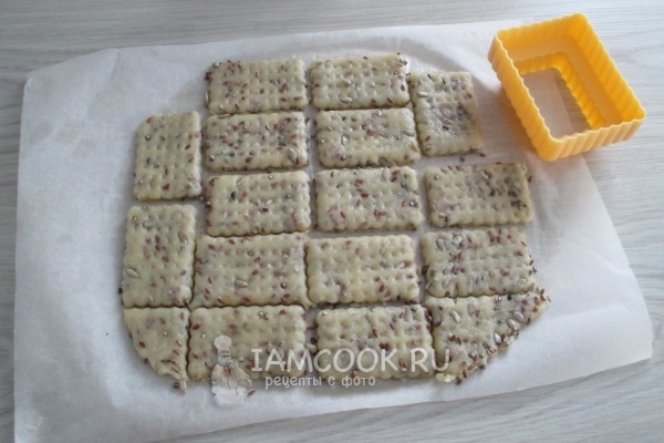 Вырезать из теста прямоугольники