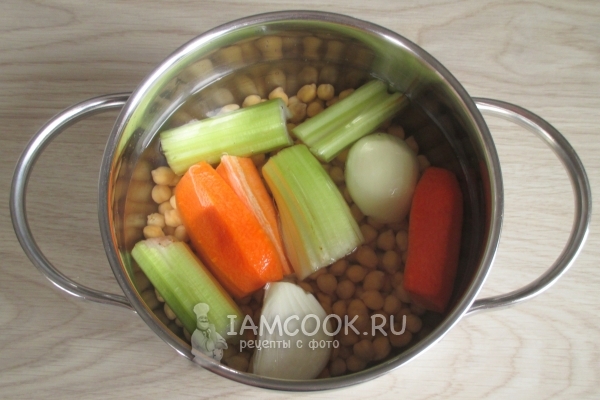 Положить овощи