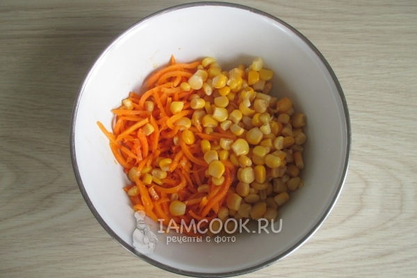 Соединить морковь с кукурузой