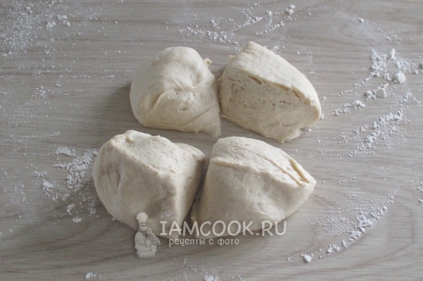 Разделить тесто на части