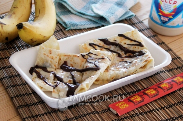Фото тайских блинчиков с бананом
