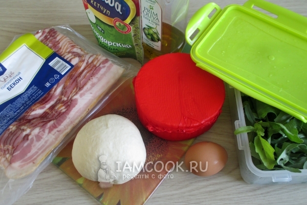 Ингредиенты для пиццы «Карбонара»