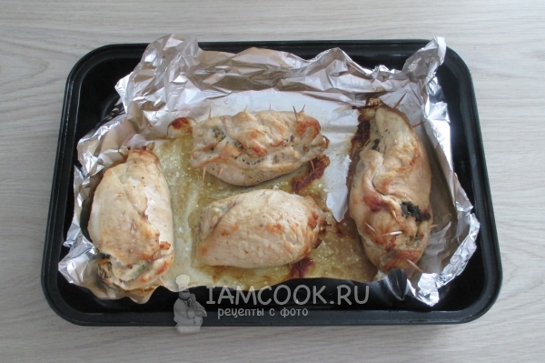 Готовые куриные рулетики