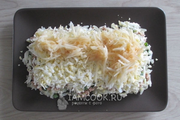 Выложить слой яблока