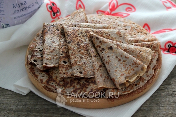 Фото блинов с льняной мукой