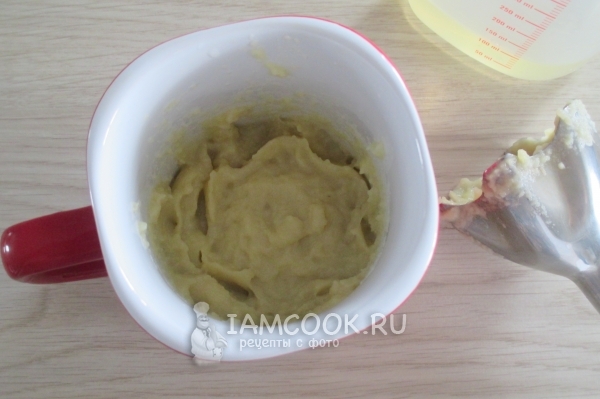 Пюрировать яблоки с горчицей