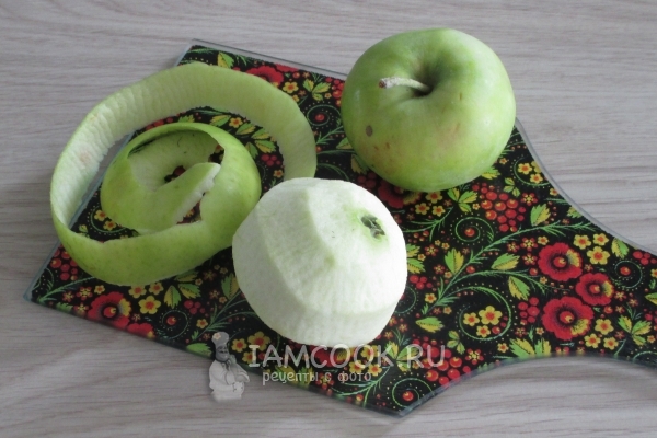 Почистить яблоки