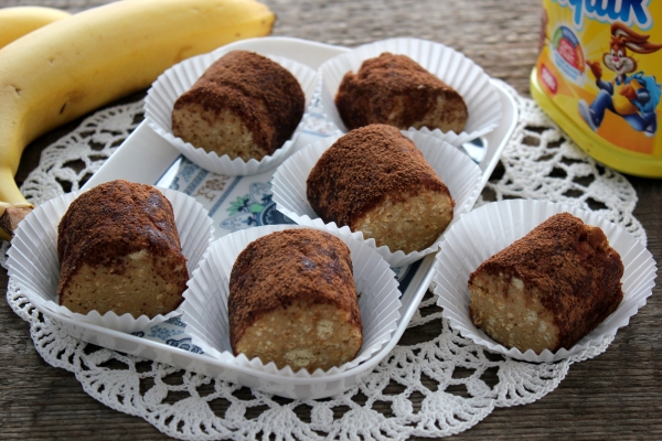 Рецепт пирожного «Колбаска» из печенья