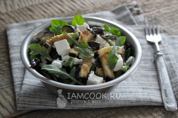 Фото салата из жареных баклажанов