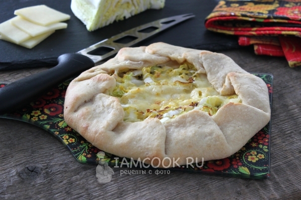 Рецепт галет с сыром и капустой