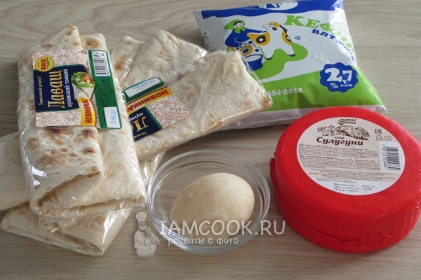 Ингредиенты для ачмы из лаваша в мультиварке