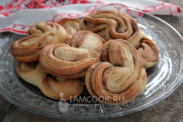 Рецепт плюшек с корицей