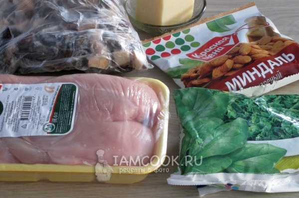 Ингредиенты для  рулетиков королевы Марии