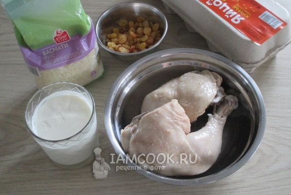 Ингредиенты для иранского плова Тах чин