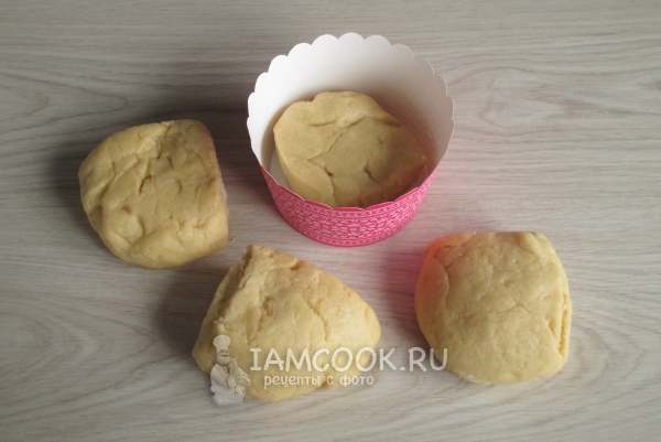 Разделить тесто на части