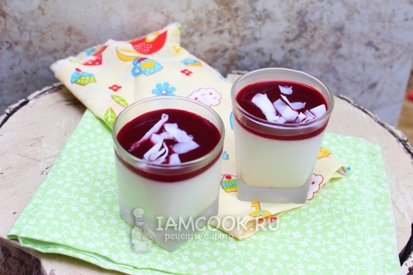 Фото кокосовой панакоты