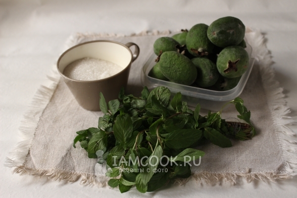 Ингредиенты для смузи из фейхоа