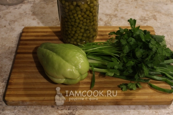 Ингредиенты для салата из чайота