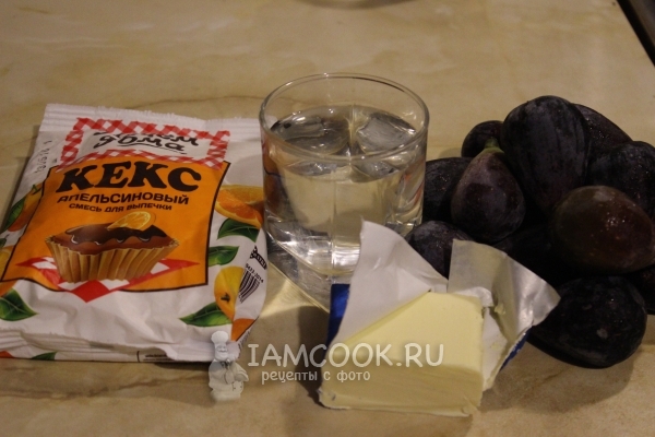 Ингредиенты для шарлотки с инжиром