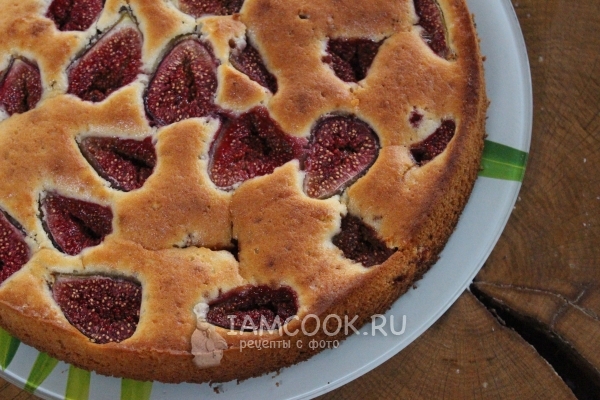 Рецепт шарлотки с инжиром