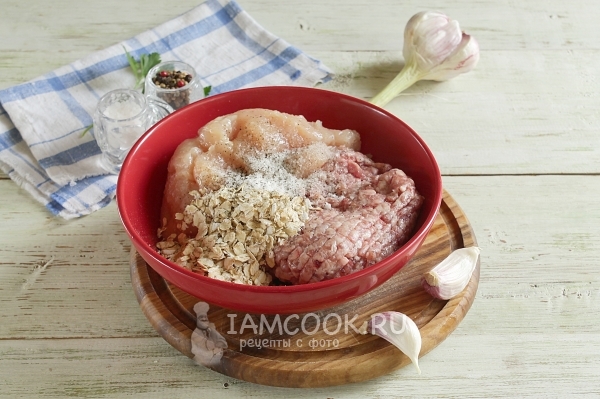 Соединить компоненты для фарша