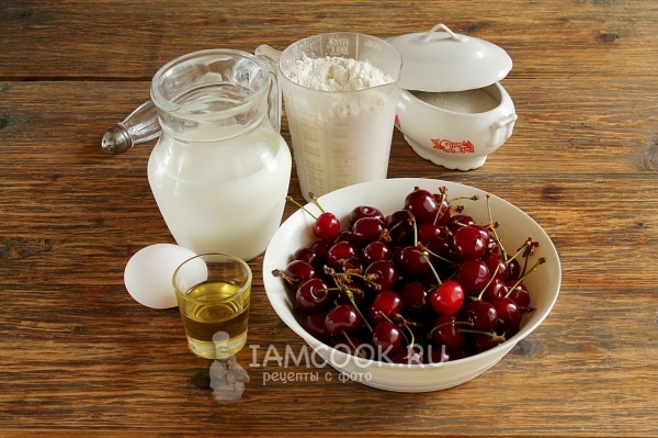 Ингредиенты для заварного теста для вареников с вишней