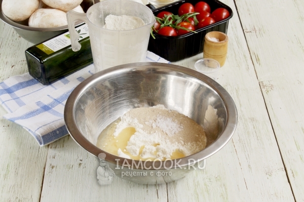 Соединить ингредиенты для теста