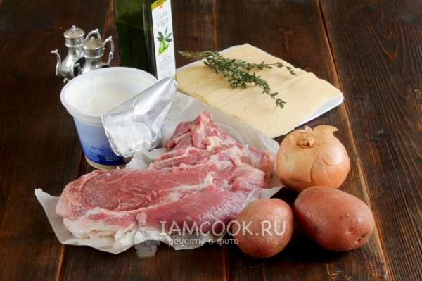 Ингредиенты для мяса по-капитански с картошкой