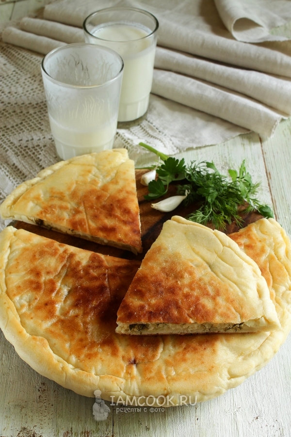 Рецепт лепёшек с творогом на кефире на сковороде