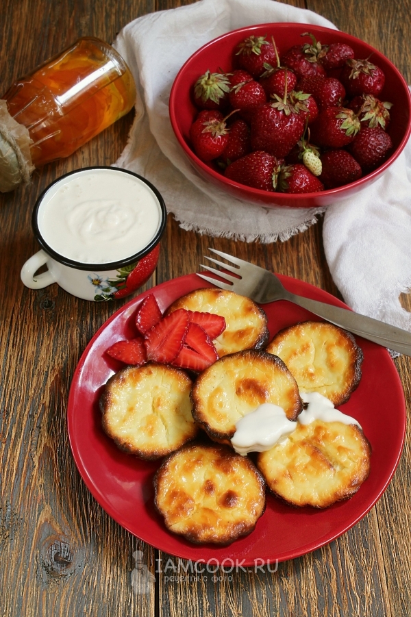 Фото сырников из творога без муки в духовке
