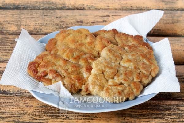 Готовый рубленый шницель из свинины