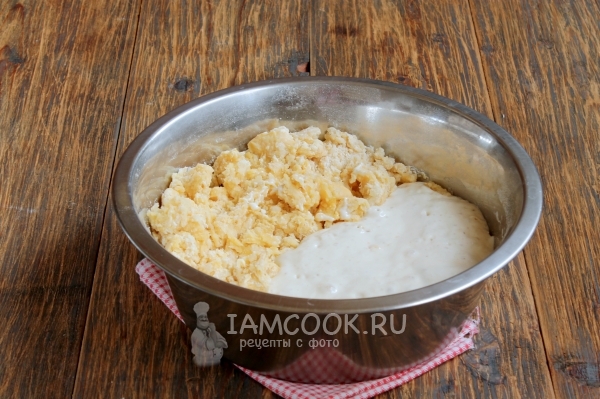 Влить опару