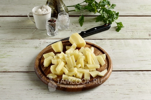 Порезать картофель