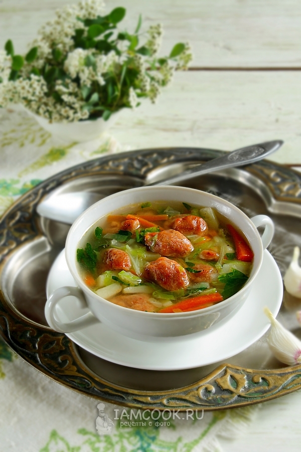 Фото постного супа с клецками