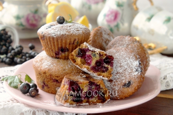Рецепт кексов со смородиной