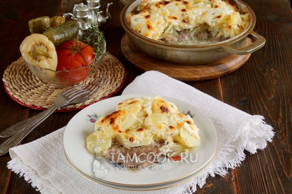 Фото мяса по-капитански с картошкой