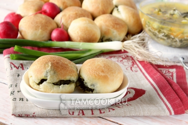 Фото пирожков с зеленью в духовке