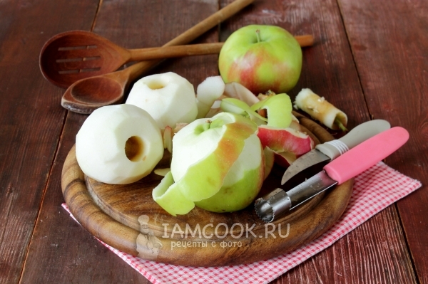 Почистить яблоки